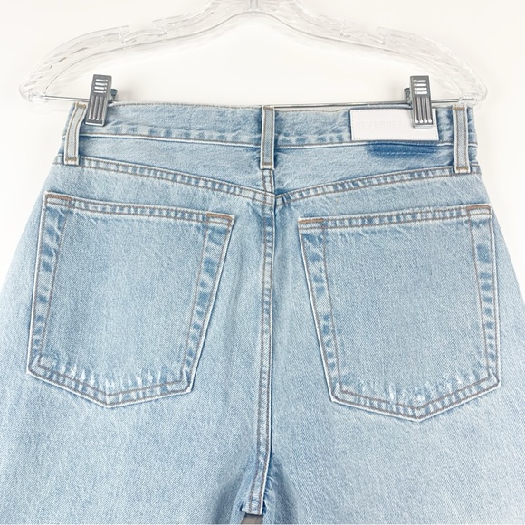 Re/Done 90s High Rise Loose Fit Jeans 26 Beach Destroy Light Wash - Picture 7 of 12